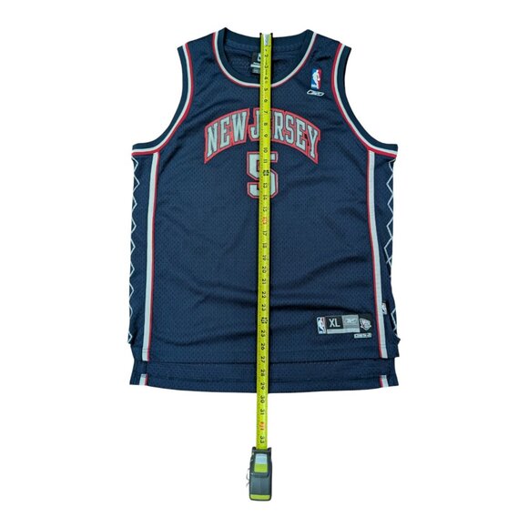 Jason Kidd #5 New Jersey Nets Reebok NBA Stitched Basketball Jersey Youth XL +2 - Picture 6 of 6